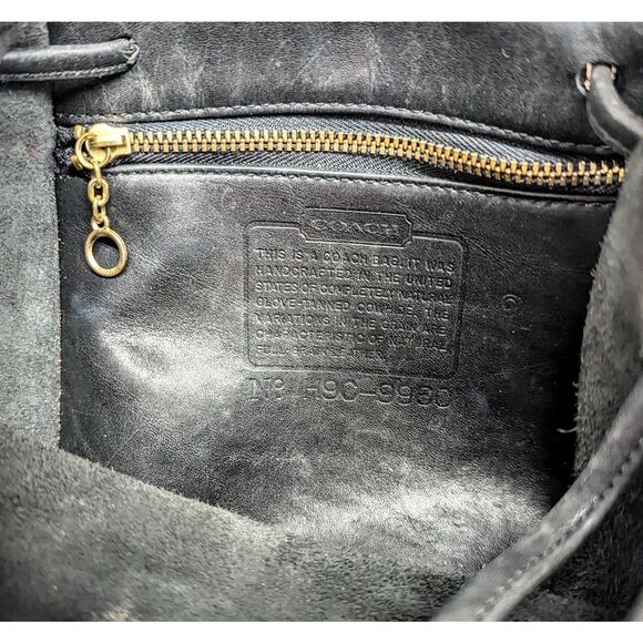 Vtg Legacy COACH 9960 Black Turnlock Tanned Daypack Leather Mini Backpack Bag - Picture 11 of 11
